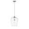Z-Lite Joliet 1 Light Pendant, Brushed Nickel & Clear 473P12-BN - alternate 1